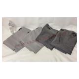 Gray Curtains & Lavender Gray Gradient Sheers