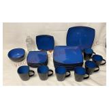 Gibson Elite Square Dinnerware - Partial Set