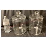 Model Home Decor - 9.75" Tall Glass Canister Jars