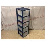 Sterilite Stacking Storage Drawers - 5 - Navy Blue