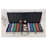 Poker Cards & Chips Set w Carry Case