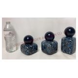 Model Home Decor - Elevarre Art Glass Bottle Set