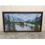 Mountain Landscape Oil on Canvas Signed Painting