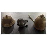 3p bells Antique hotel store bicycle snake bell