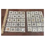 Collection 40 foreign coins 1922-1972