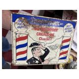 Old 14" Wildroot barber shop sign w Dick Tracy