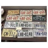 12 old license plates Truck Mob Home farm etc