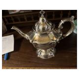 R WALLACE sterling silver teapot 22.6 oz 925