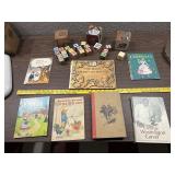 31pc lot toy wooden blocks & childrens books