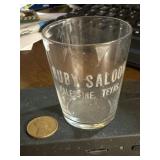 ca 1905 Palestine Texas Ruby Saloon shot glass
