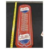 PEPSI cola large 26" thermometer sign WORKS