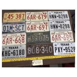 12 vintage license plates 1933 up TX MA