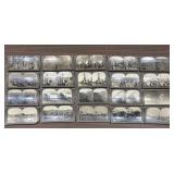 20pc lot c1920 Military WW1 stereoview photographs