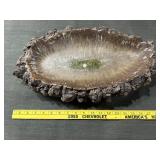 VOLCANIC STONE huge heavy rock 19" console bowl