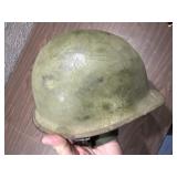 1940s ww2 US military heavy metal army helmet