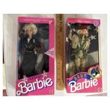 2 Mattel toy barbie dolls MILITARY army uniforms