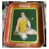Original 1929 Coca Cola advertising tray sign