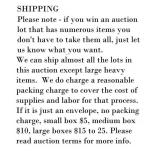 Please read - shipping basic info