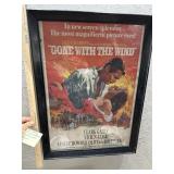 Gone with the Wind framed movie poster 1939