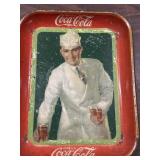 Rare 1927 soda jerk Coca Cola tray sign