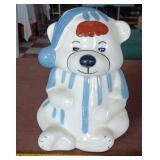 Vintage Sleepy Bear pottery cookie jar