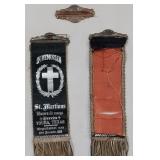 1890s Texas German franternal 2 badges & pin