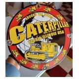 CATERPILLAR Around the World porcelain sign