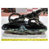 1950s Philmar Pottery black panther TV lamp