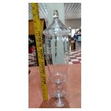 Huge 18" old apothecary show globe jar