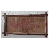 26" Antique SAMPLER Victorian framed Black Forest
