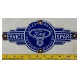 FORD V8 porcelain sign authorized sales service
