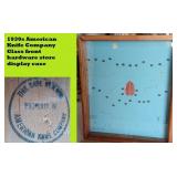 1930s AMERICAN KNIFE CO advertising display case