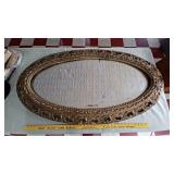 48" antique beveled mirror wood & gesso 1880-1920