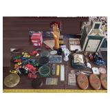 Folk art vtg toys miniatures flower frogs MORE