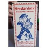 CRACKER JACKS candy popcorn 12" porcelain sign