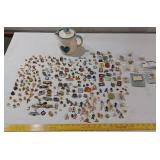 300+ pins collection & jar