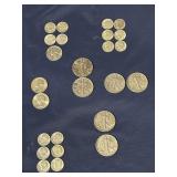 25 higher grade US silver coins