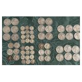 US silver coins quarters halves dimes Philadelphia