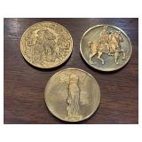 6 OUNCES sterling silver coins Franklin MInt