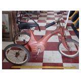 FERBEDO Germany antique 1950s red toy tricycle