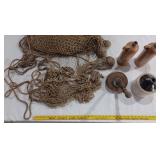 PRIMITIVES fishing net pulley seltzer bottles jug