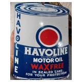 Texaco / HAVOLINE motor oil 11" porcelain sign
