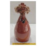 14" tall signed LAKE pottery native american woman