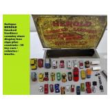 Old HERALD store display + 20 vtg toy cars