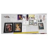 14pc autograph collection photographs letter COAs