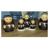 GOEBEL Germany Friar Tuck monk 5pc lot