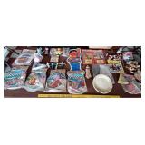 TABLE FULL old part favors, toys, and more