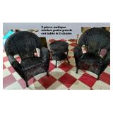 Porch / patio WICKER furniture 2 charis & tablde