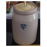 c1930s LOVE FIELD POTTERY Dallas Tx 3 gallon churn