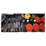 Kitchen knives butcher cleavers enamelware more